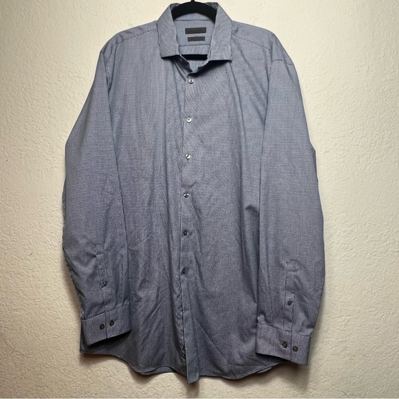 CK Calvin Klein Extreme Slim Tall Performance Non Iron Collar Dress Shirt - Picture 1 of 10